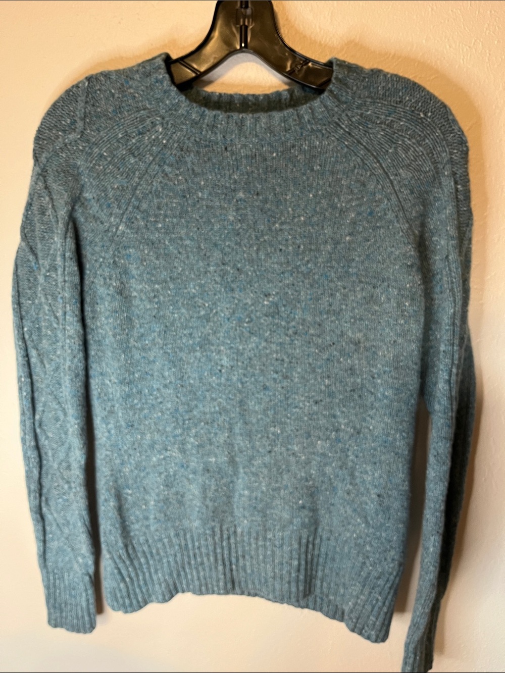 Soft Teal Crewneck Sweater - Women's Long Sleeve Knit
